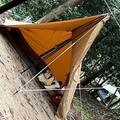 WAQ Alpha T/Cソロ用ティピーテント‼️二股ポール付き‼️