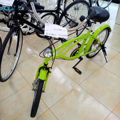 ★ジモティ割あり★  自転車 ２０インチ ライトグリーン クリーニング済み OJ3427