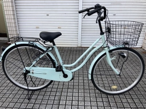 【26インチ自転車】美品❗️使用少ない❗️LEDオートライト付　変速なし　若林自転車　浜大津店　SALE中❗️