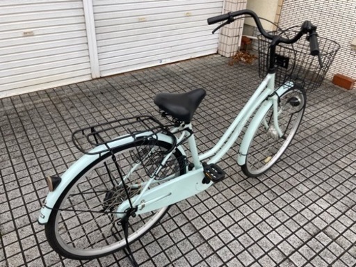 【26インチ自転車】美品❗️使用少ない❗️LEDオートライト付　変速なし　若林自転車　浜大津店　SALE中❗️