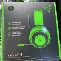 kraken 7.1SURRUND SOUND RAZER ヘッドホン　グリーン