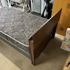【超美品‼️】定価13万♪ シモンズ シングルベッド グランゲートダブルクッションタイプ Beautyrest 木製ブラウン♪