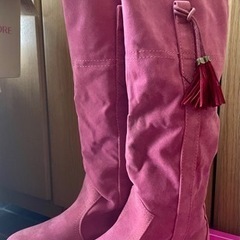 春用　ピンクのブーツ　M