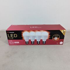 【新品・未使用】アイリスオーヤマ LED電球 40形 4個セット