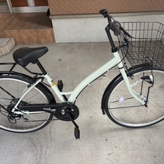 ほぼ新品シティサイクル26インチ