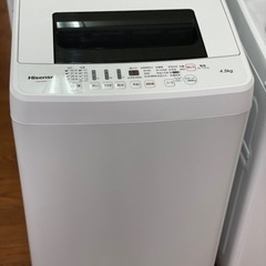 送料・設置込み可　洗濯機　4.5kg Hisense 2018年
