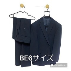 【美品】BE6 2wayストレッチ 濃紺 春夏スーツ（ニッケ生地）