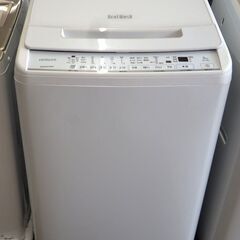 引取限定】日立 洗濯機 8.0kg BW-V80G ビートウォッシュ 中古品 2022年製【