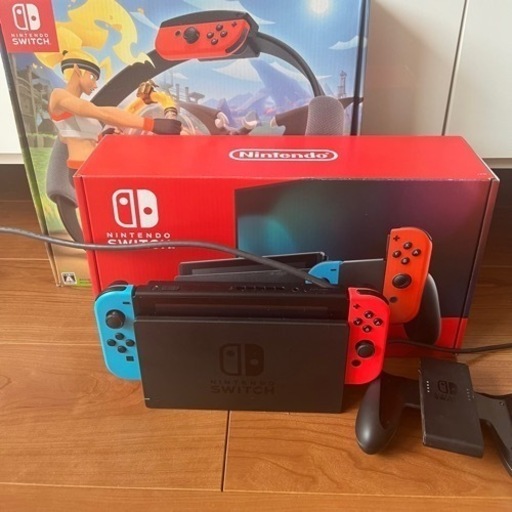 [美品] 任天堂Switch 本体セット+ リングフィットアドベンチャー