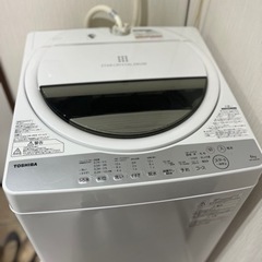 TOSHIBA 洗濯機 AW-6G6 W