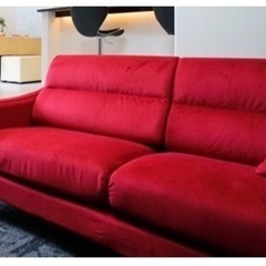 お取引中】【中古】ニトリ ファブリックソファ3人掛け nポケット  