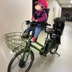 ビッケ グリ dd 3人乗り(前シート付き)ブライトオリーブ