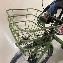 ビッケ グリ dd 3人乗り(前シート付き)ブライトオリーブ