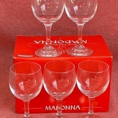 ワイングラス　MADONNA グラス　5脚　セット　新品