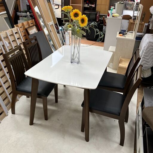 【決まりました】大川家具 サカイ工芸 ダイニングテーブルセット 配送設置無料♬