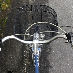 整備済＞RAYCH・大人用三輪自転車・ブルー鍵付き ＜前カゴ、サドル