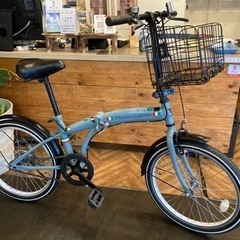 ☆ジモティ割あり☆ 折り畳み自転車 20インチ オレンジ クリーニング