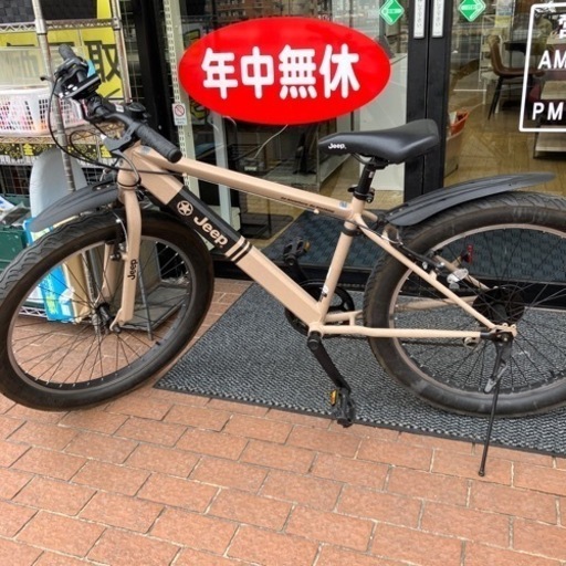 3/8値下げしました！特別塗装JEEP ジープ 26インチ マウンテンバイク セミファットバイク JE-266FT 2022 6段変速 NO.1285