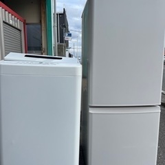 福岡市配送設置無料　高年式22年製国産メーカー冷蔵庫洗濯機セット