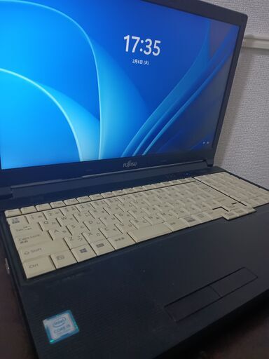 富士通 2017年12月モデル　7世代Corei5　高速大容量SSD480G搭載　メモリ4G　大画面15.6インチ　USB3.0 Wifi対応