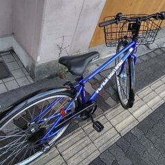 Maruishi[マルイシ]27吋 シティーサイクル 外装6段/LEDオート/ブルー