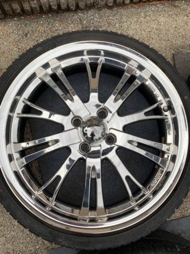 18インチ5.5J 4ケツ (カズ) 安部山公園のタイヤ、ホイールの中古  