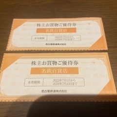 名鉄百貨店 株主お買い物ご優待券