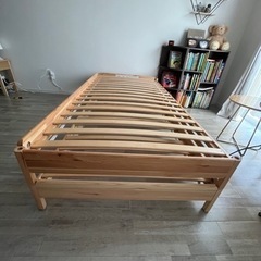 匿名配送】IKEA FYRESDAL2wayベッドフレーム(ダブル/シングル