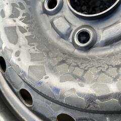 ホンダRP系ステップワゴン用 鉄チン スチールホイール 6J-16 off+50 pcd114.3/5H GOODYEAR EfficientGrip(グッドイヤー エフィシエントグリップ) 205/60R16 92H 2018年製 ラジアルタイヤ付き4本セット  RPステップワゴン/RN6~9ストリーム 他