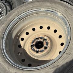 ホンダRP系ステップワゴン用 鉄チン スチールホイール 6J-16 off+50 pcd114.3/5H GOODYEAR EfficientGrip(グッドイヤー エフィシエントグリップ) 205/60R16 92H 2018年製 ラジアルタイヤ付き4本セット  RPステップワゴン/RN6~9ストリーム 他