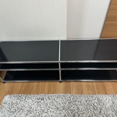 美品 USMハラー haller テレビボード TVボード AVボード ブラック ローボード キャビネット