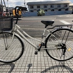 26インチ自転車】変速なし リヤチューブ、前カゴ新品❗️状態良し 若林 