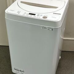 ㊽【税込み】シャープ 4.5kg 全自動洗濯機 ES-GE4E 2021年製【PayPay使え