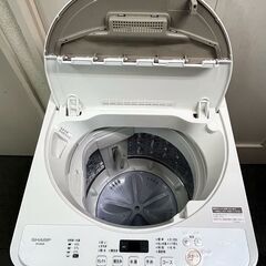 ㊽【税込み】シャープ 4.5kg 全自動洗濯機 ES-GE4E 2021年製【PayPay使え