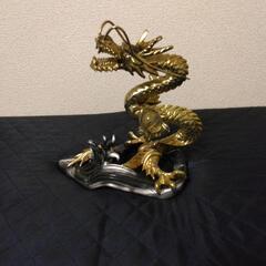 龍 昇龍 金属 インテリア 工芸品 美術品