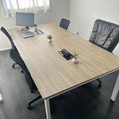 オフィス家具セット(長机×1、椅子×4)