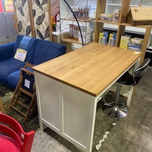 《欲しいがここに！》IKEA アイランドキッチンカウンター　キッチンボード　バーカウンター
