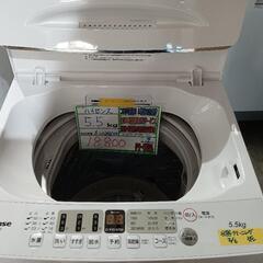 配送可【ハイセンス】5.5K洗濯機☆2021年製 分解クリーニング済/6ヶ月