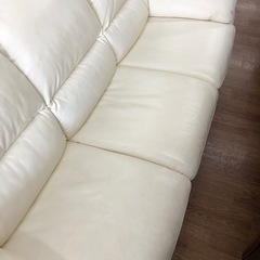 3人掛けソファー　ホワイト　売ります！
