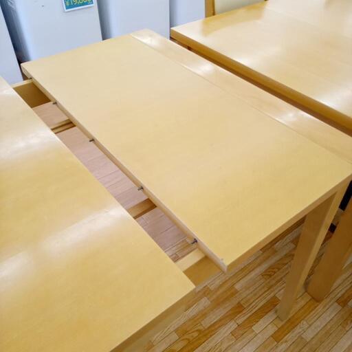 ☆ジモティ割あり☆ 大塚家具 伸縮式ダイニングテーブル ナチュラル 