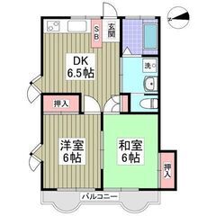 💖初期費用8万円💖常磐線「松戸」駅 バス17分🌟2DK🎵管理番号...