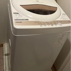 東芝 全自動洗濯機 5kg グランホワイト AW-5GA1(W)...