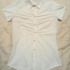 ノーアイロン　半袖シャツ　ハルヤマ　i-shirt　速乾　胸元ギャザー