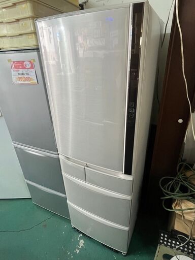 ★Panasonic　エコナビ　自動製氷　5ドア冷凍冷蔵庫（左開き）　2017年製　411L★
