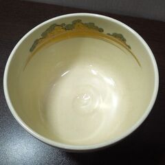 茶道具 清閑寺窯 杉田祥平造 色絵滝の音画 茶碗 共箱あり 京焼 清水焼 札幌市 新道東店