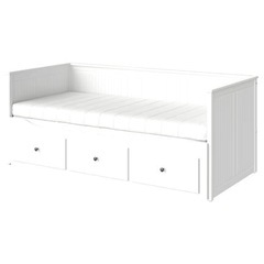 【購入者決定】IKEA シングルベッド （マットレス付き）　ソフ...