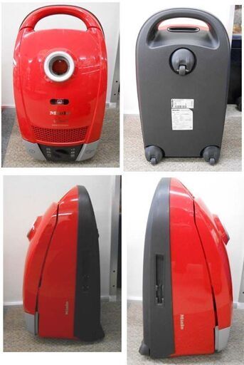 Miele/ミーレ 掃除機 HS14 S 6520 Cat＆Dog レッド 紙パック6個付き