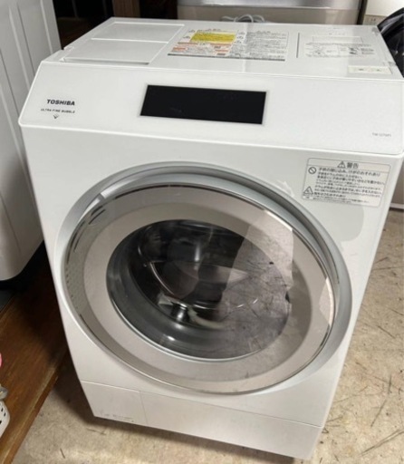 極上品最安値⬇️2023年購入　東芝12㌔ドラム式洗濯機　設置、引き取り