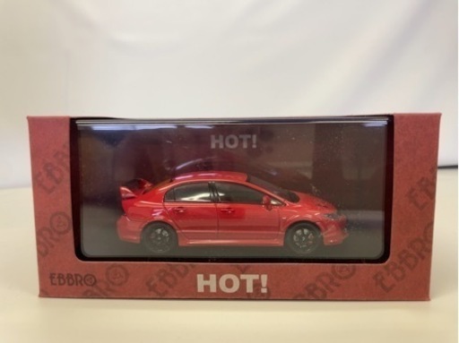 ミニカー EBBRO HOT! 1/43 HONDA CIVIC MUGEN RR RED