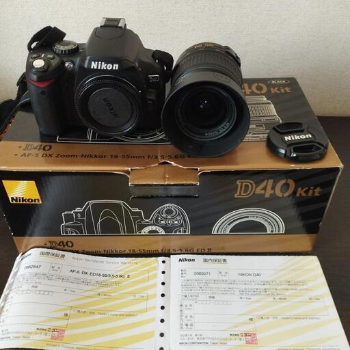 NIKONデジタル一眼レフD40kit 値下げ相談